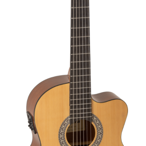 GUITARRA CLÁSICA ADMIRA ALBA 4/4 ELECTRIFICADA CON CUTAWAY SERIE INICIACIÓN BRILLO