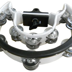 PANDERETA MEDIA LUNA PARA SOPORTE BLANCA