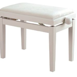 BANQUETA REGULABLE PARA PIANO BLANCO MATE PB007