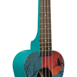 UKELELE SOPRANO SERIE UKADELIC GRAPHIC TOP LUNA
